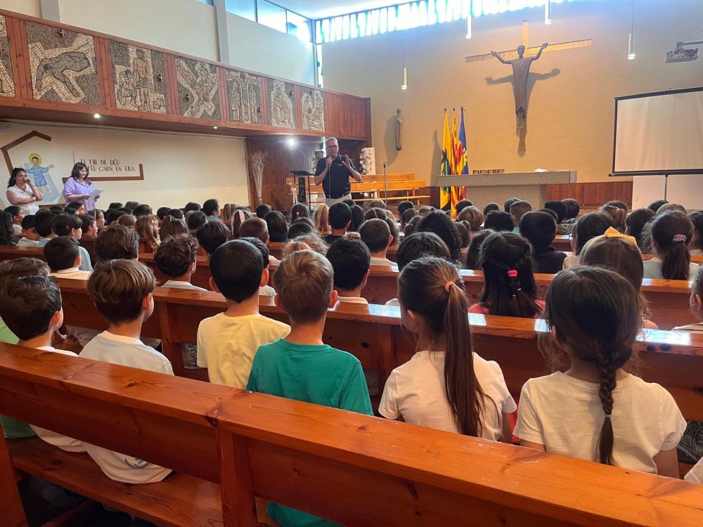 Ceremonia de acción de gracias del final del curso. Col·legi Sant Bonaventura
